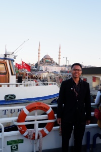 Foto sebelum menaiki bhosporus cruise
